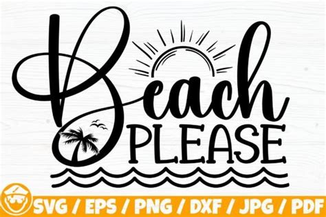 Beach Please Graphic by CaptainBoard · Creative Fabrica