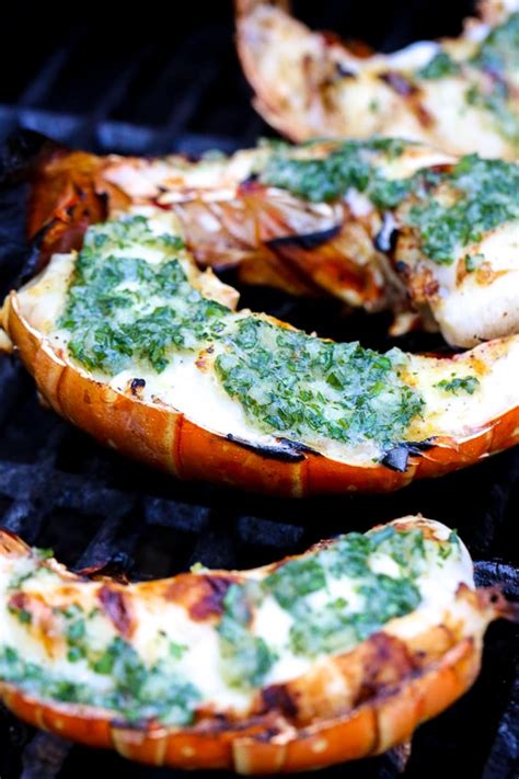 Grilled Lobster Tails with Herb Garlic Butter - Yummiesta