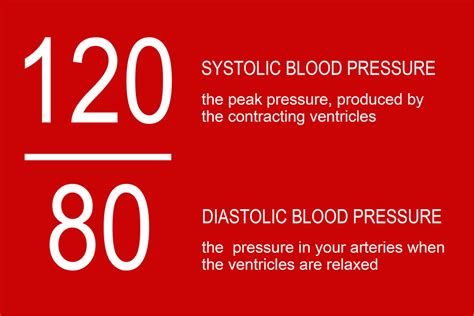 Systolic and Diastolic blood pressure ratio diagram