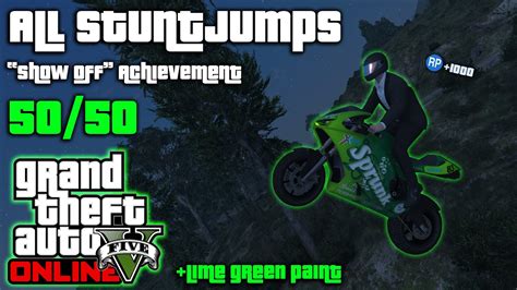 Gta V - All 50 Stunt Jumps! ("show off" Achievement/Trophy), Quick Guide! - YouTube