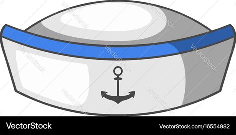 Sailor hat icon cartoon style Royalty Free Vector Image