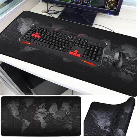 World Map Jumbo Mouse Pad - Office Accessory for Travel Enthusiasts