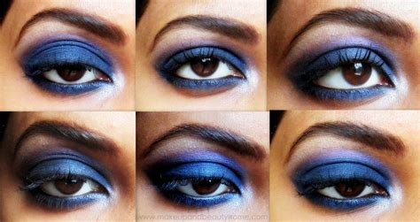 Intense Blue Smokey Eye Makeup - Step by Step Tutorial