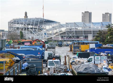 Construction of the new Brentford Community Stadium, home of Brentford ...