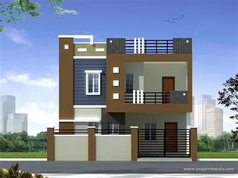 Get Indian Simple 2Nd Floor House Front Elevation Designs For Double Floor Pictures