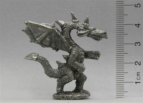 Small Pewter Long Neck Dragon unpainted | Etsy