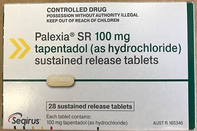 Palexia SR 100 mg tapentadol sustained release tablets | Therapeutic Goods Administration (TGA)