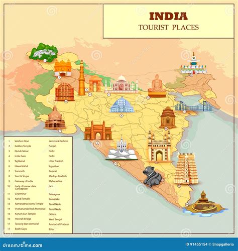 India Map Tourist Places | Draw A Topographic Map