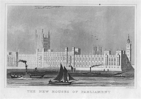 Parliament Westminster antique print published 1845 – Maps and Antique ...