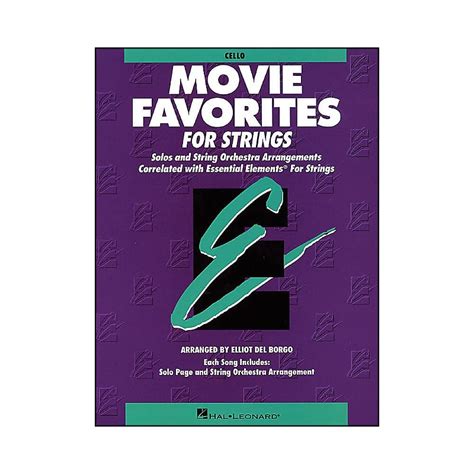 Hal Leonard Movie Favorites Cello Essential Elements | Reverb