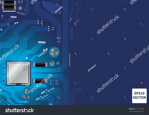 Circuit Board Vector Background Stock Vector (Royalty Free) 114139720 | Shutterstock