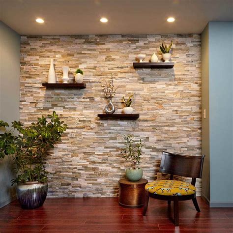 15 Stunning Accent Wall Ideas You Can Do | Stone walls interior, Stone accent walls, Faux stone ...