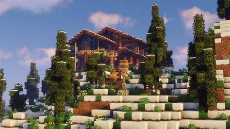 A Cozy Log Cabin in the moutains :) : r/Minecraft