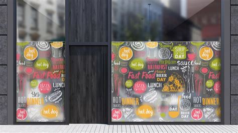 Restaurant Window Decals - Square Signs