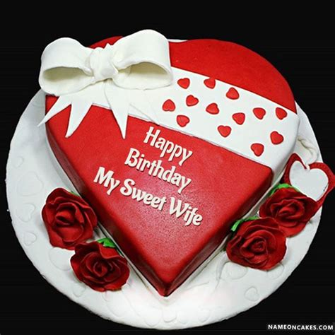 Happy Birthday my sweet wife Cake Images