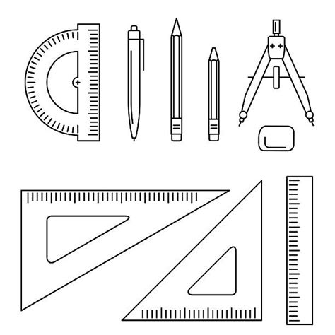 Triangle Instrument Drawing