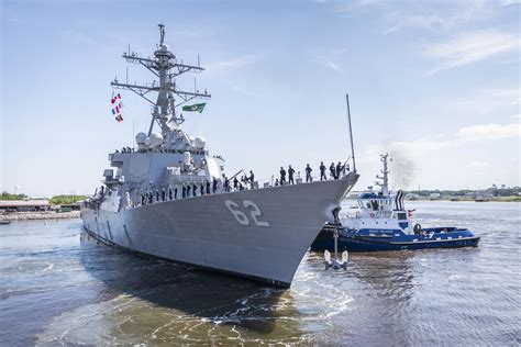 USS Fitzgerald Leaves Ingalls Shipbuilding for New Homeport In San Diego, 3 Years After Fatal ...