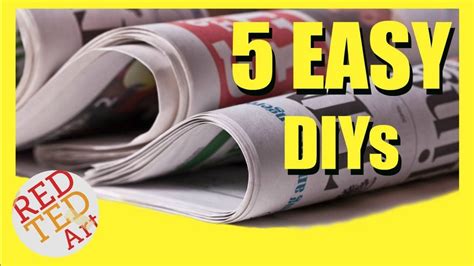 5 DIY Creative Ideas with Newspapers - Newspaper DIYs & Hacks - Best ...