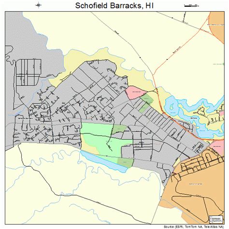 Schofield Barracks Hawaii Street Map 1569050