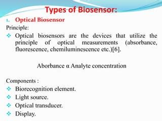 Biosensors: Their types | PPT