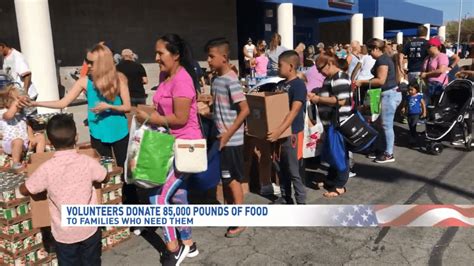 'Just One Project' gives away 85,000 pounds of food to struggling local families | KSNV