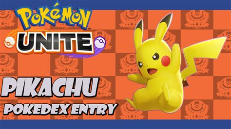 Pikachu Pokemon Unite | Pokedex Entry | Pokemon Character Spotlight - YouTube