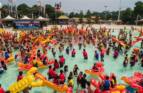 Blue Bayou Water Park in Baton Rouge in May