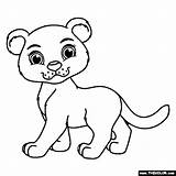Baby Panther Coloring Pages sketch template