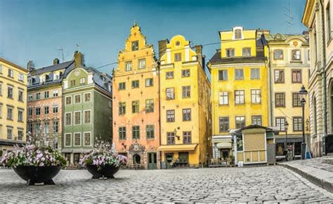 Stockholm Old Town, Sweden - the old city within the city - from 1600s.