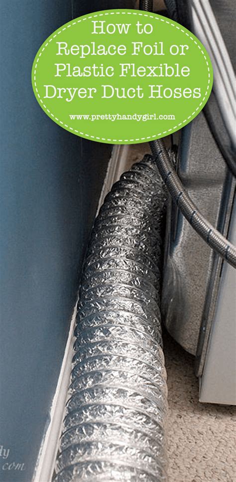 Replace Foil or Plastic Flexible Dryer Hoses in 2020 | Dryer duct, Dryer vent hose, Dryer hose