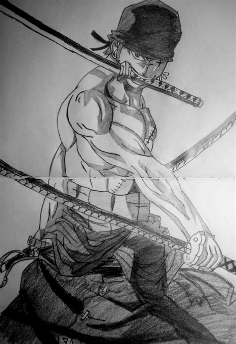 Zoro Sketch at PaintingValley.com | Explore collection of Zoro Sketch