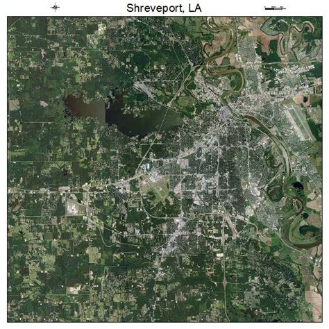 Aerial Photography Map of Shreveport, LA Louisiana