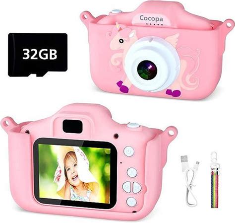 Цифрова камера Cocopa Kids Camera для дівчаток від 3 до 12 років, HD-відеокамера 1080P для дітей ...