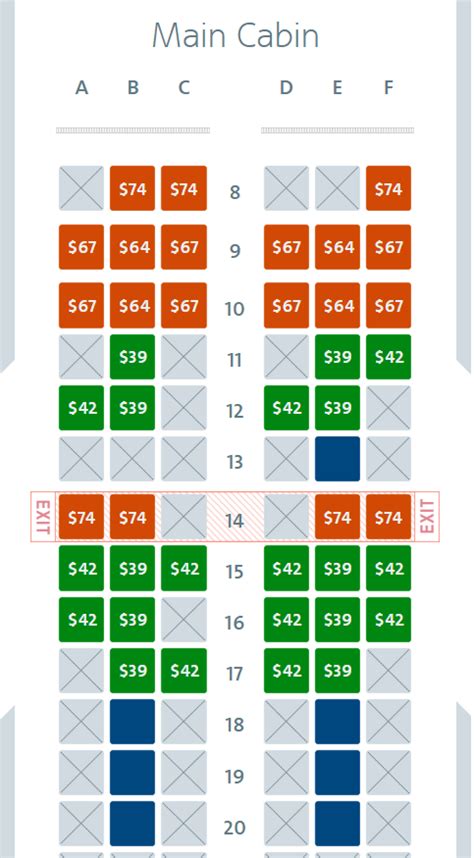 American Airlines Seating Chart | Elcho Table