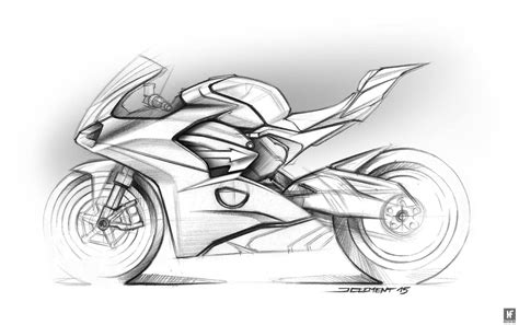 Racing Cafè: Design Corner - Ducati Panigale V4 Sketches by Julien Clement