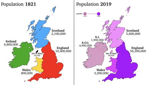 The U.K. Population mapped - Vivid Maps