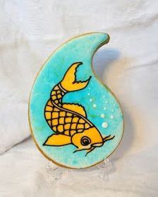 The Sweet Adventures of Sugarbelle: Airbrushed Koi Fish Cookie {Guest Post} | Fish cookies ...