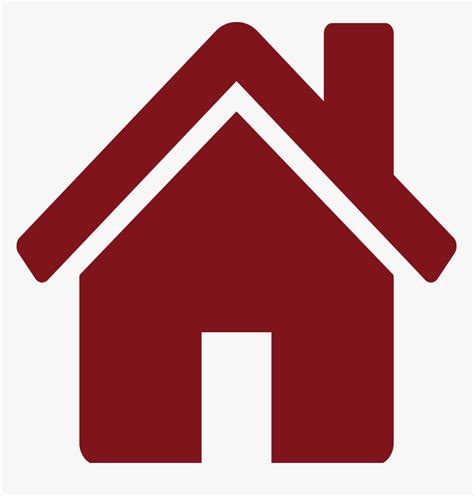 Clip Art Home Images Black - Home Icon Png Red, Transparent Png ...