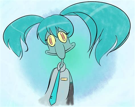 Hatsune Squidward desu by BottledWottle on DeviantArt