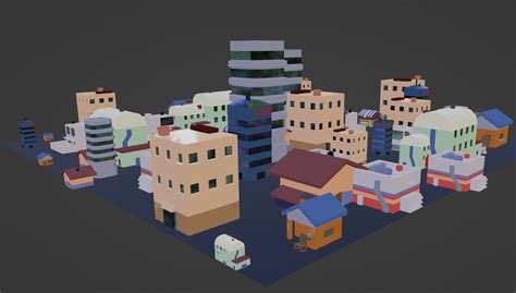 Low Poly Environment Builder Blender Addon by CGCOOL