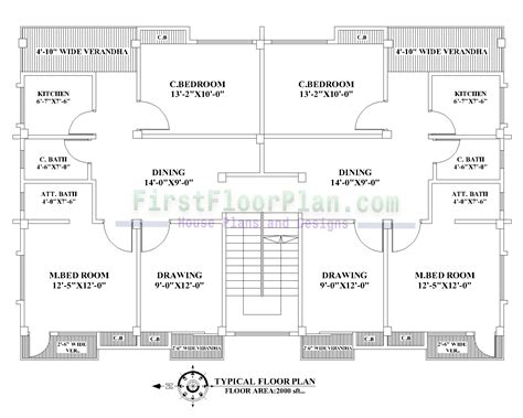 4 Storey building plans and structural design - First Floor Plan - House Plans and Designs