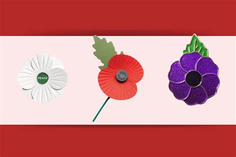 Which side do you wear a poppy on and what are different coloured ...