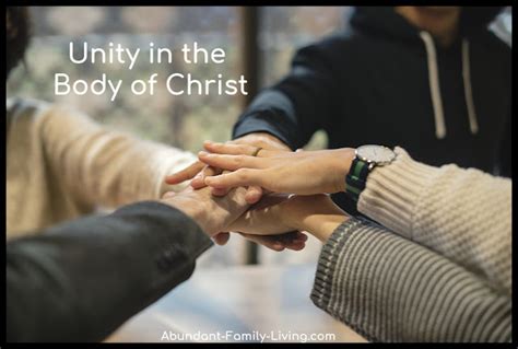 Abundant Family Living: Unity in the Body of Christ