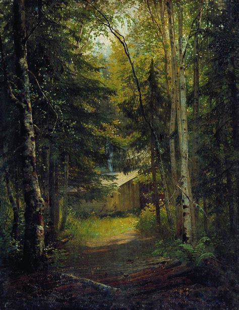 Hut in the the forest - Shishkin - oil painting reproduction - China Oil Painting Gallery