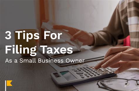 3 Tips for Filing Taxes as a Small Business Owner - Kashoo