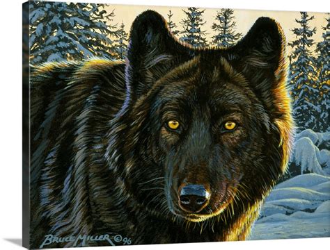 Black Wolf Wall Art, Canvas Prints, Framed Prints, Wall Peels | Great ...