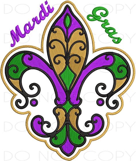 Mardi Gras Fleur De Lis SVG Digital Download for Cricut, Silhouette, etc.