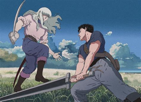 Create meme "gats and griffith anime 1997, Berserker golden age sword ...