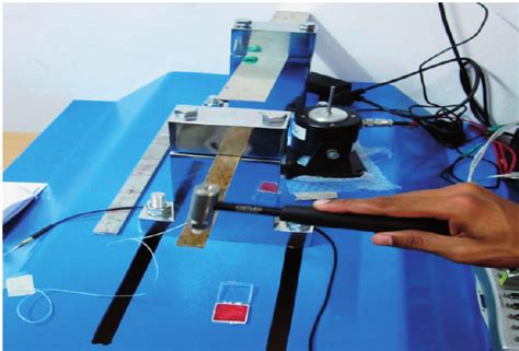 Experimental setup for free vibration test. | Download Scientific Diagram