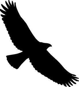 Eagle Silhouette Vinyl Sticker for Car, Laptop, and More